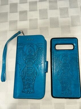 Elephant Embossed Faux Leather X/XS Apple phone case